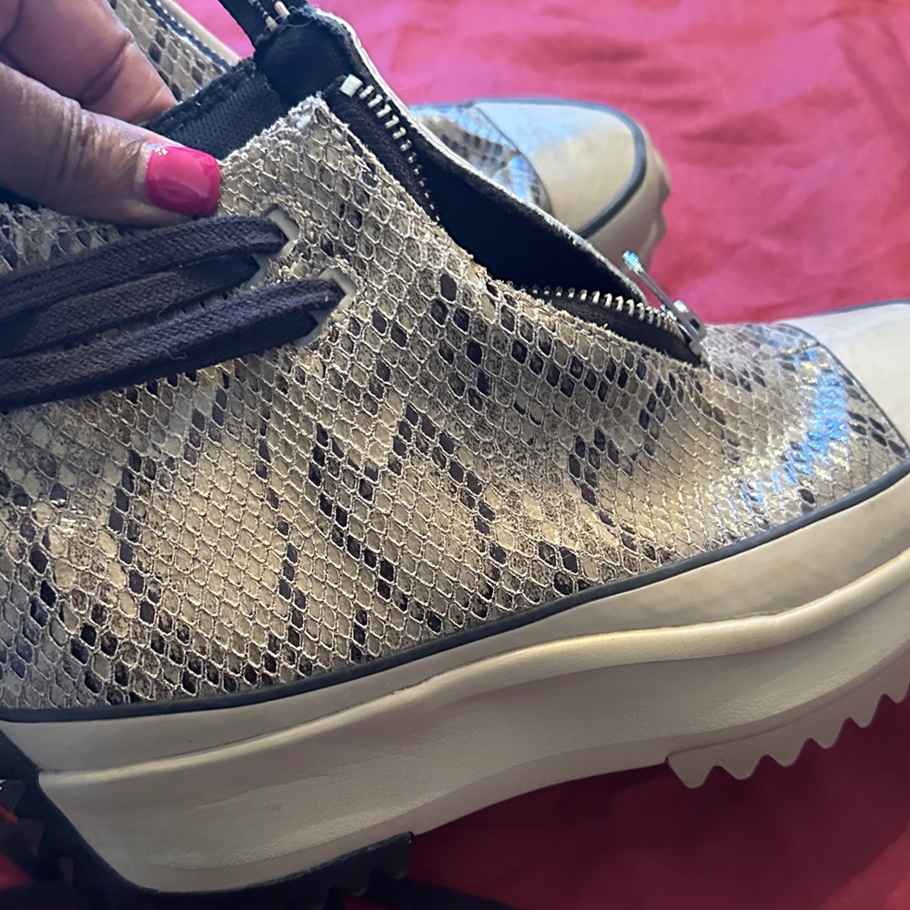 Converse Beige Snake Pattern High-Tops - image 4